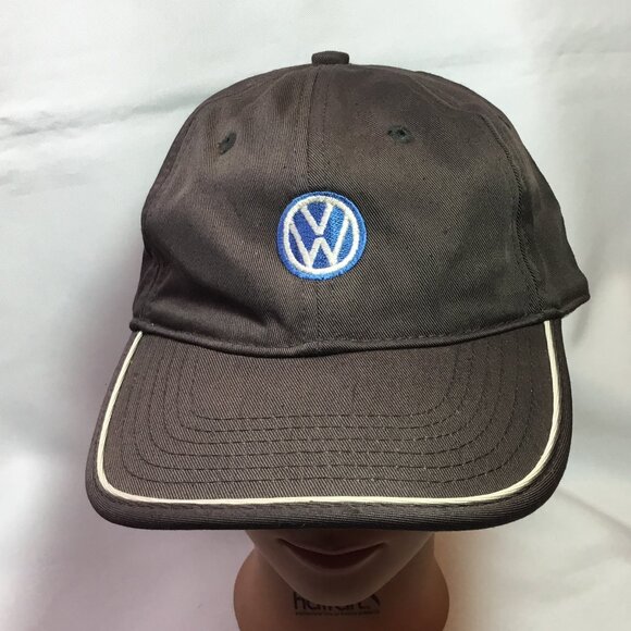 Volkswagen Hat OSFM Adjustable Brown/Black Cap Embroidered Driver Gear VW - Picture 1 of 6